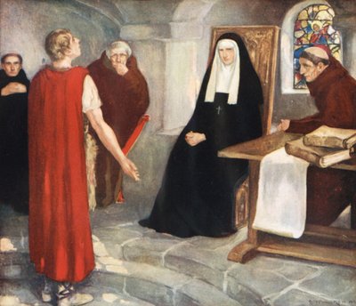 Caedmon devant Sainte Hilda - Stephen Reid