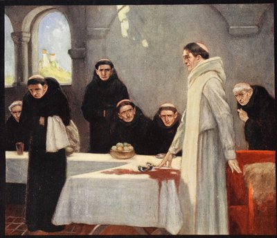 Saint Benoît et les moines, illustration de 