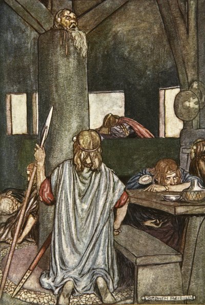 Sualtach réveille le Roi, illustration de 
