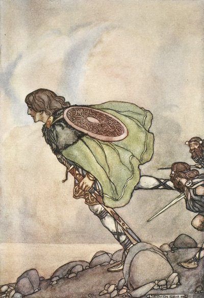 Ils le poursuivirent par colline et plaine, illustration de 
