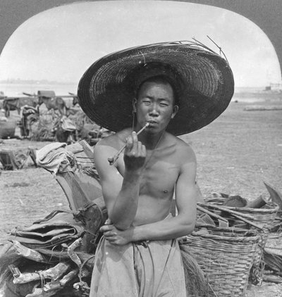 Chinois typique, Bhamo, Birmanie, 1908 - Stereo Travel Co