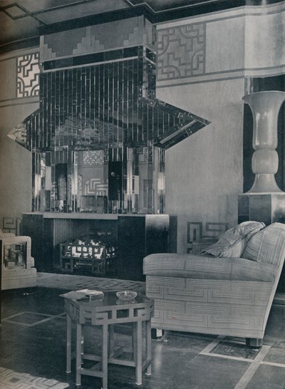 Le salon Cathay à bord du S.S. Empress of Britain, 1931 - Stewart Bale Limited