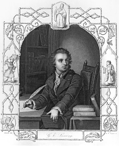 Gotthold Ephraim Lessing (1729-1781) gravé par Albert Henry Payne (1812-1902) - Storck