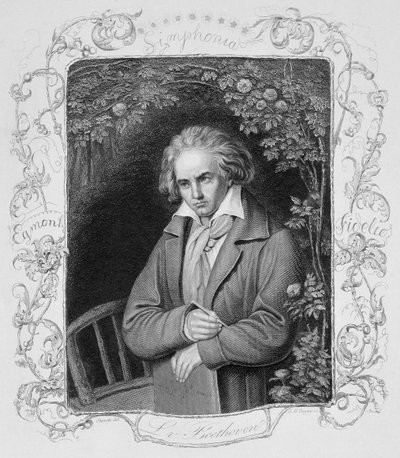 Ludwig van Beethoven (1700-1827) gravé par Albert Henry Payne - Storck