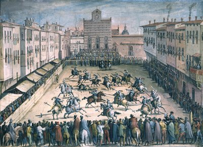 Joute de chevaux à la Piazza Santa Croce, 1561-1562 - Stradanus