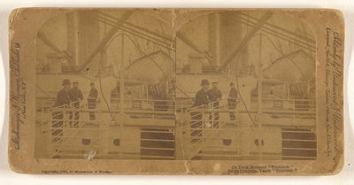Sur le pont du bateau à vapeur "Teutonic". - Strohmeyer and Wyman