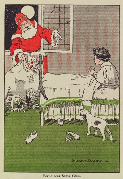 Bertie voit le Père Noël, illustration de livre - Stuart Barker