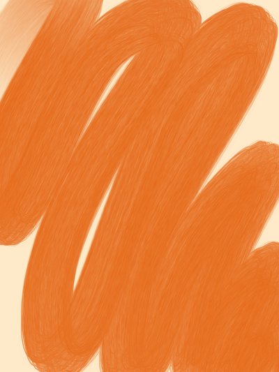Abstrait aux touches orange - Studio Palette