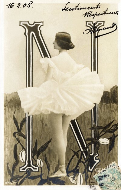 N : Cléopâtre Diane de Mérode, dite Cléo de Mérode, danseuse de la Belle Époque, formée à l