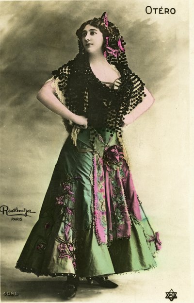 La belle Otero, carte postale début du 20e siècle - Studio Reutlinger
