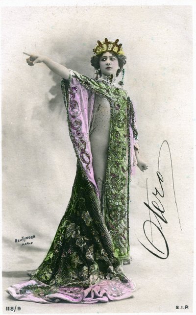 La belle Otero, carte postale début XXe siècle - Studio Reutlinger