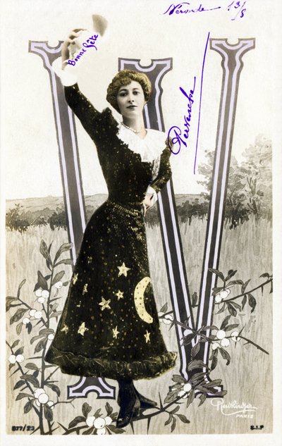 Liane De Pougy, danseuse et courtisane de la Belle Époque - alphabet en carte postale - Studio Reutlinger