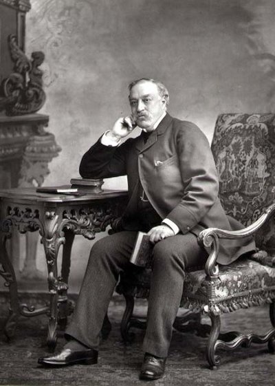 Edmund Yates (1831-94), journaliste et romancier, portrait photographique - Studio Walery