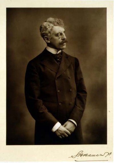Sir Squire Bancroft (1841-1926), acteur et directeur de théâtre, portrait photographique - Studio Walery