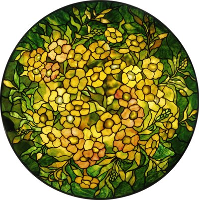 Abat-jour en verre plombé d