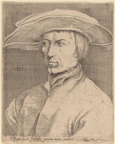 Autoportrait - Style of Lucas van Leyden after Albrecht Dürer