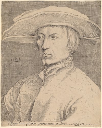 Autoportrait - Style of Lucas van Leyden after Albrecht Dürer