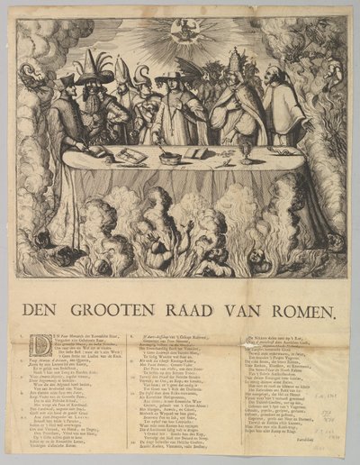Den Grooten Raad van Romen, 1665-1708 - Style of Romeyn de Hooghe