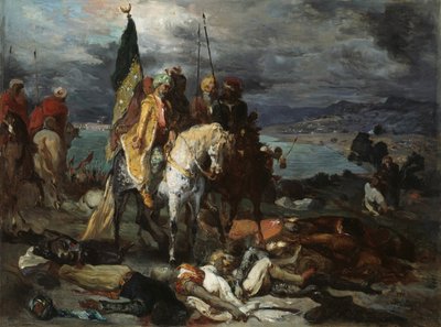 Sarrasins et croisés - Style of Théodore Chassériau.