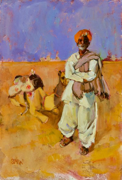 Homme au chameau indien - Sue Wales