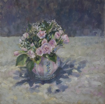 Œillets dans un pichet rayé, 2013 - Sue Wales