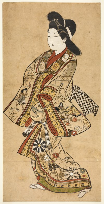 Une beauté marchant - Sugimura Jihei