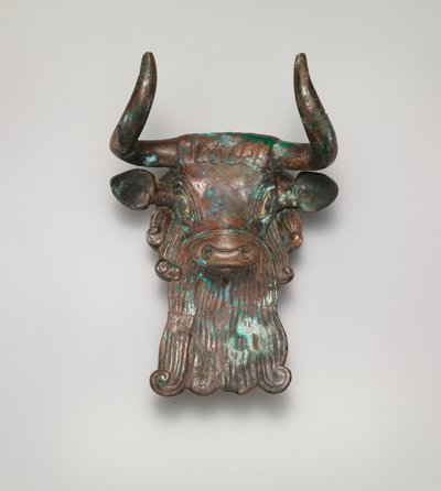 Ornement de tête de taureau pour une lyre, vers 2600-2350 av. J.-C. - Sumerian Sumerian
