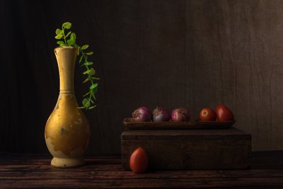 Nature morte rustique sombre - Sumit Dhuper