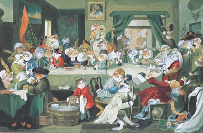 Illustration de Cats Galore! A Compendium of Cultured Cats (pub. 2015) - Susan Herbert