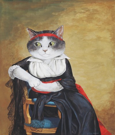 Illustration de Cats Galore! A Compendium of Cultured Cats (pub. 2015) - Susan Herbert