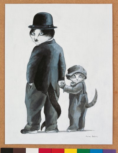 Illustration de Cats Galore! A Compendium of Cultured Cats (pub. 2015) - Susan Herbert
