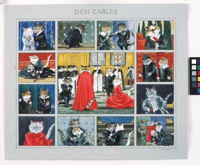 Illustration de Cats Galore! A Compendium of Cultured Cats (pub. 2015) - Susan Herbert