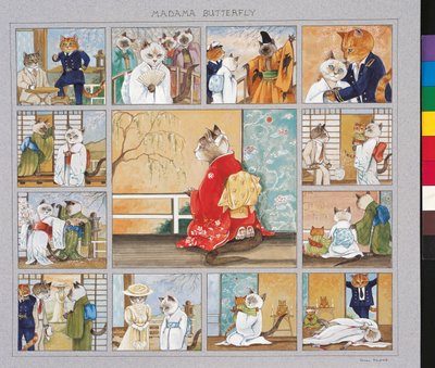 Illustration de Cats Galore! A Compendium of Cultured Cats (pub. 2015) - Susan Herbert