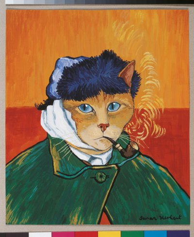 Illustration de Cats Galore! A Compendium of Cultured Cats (pub. 2015) - Susan Herbert