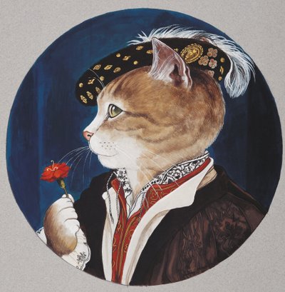 Illustration de Cats Galore! A Compendium of Cultured Cats - Susan Herbert