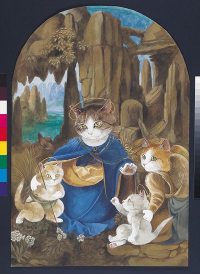 Illustration de Cats Galore! A Compendium of Cultured Cats - Susan Herbert