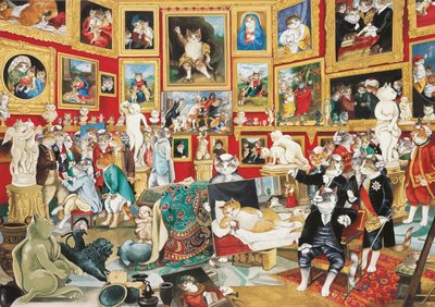 Illustration de Cats Galore! A Compendium of Cultured Cats (pub. 2015) - Susan Herbert