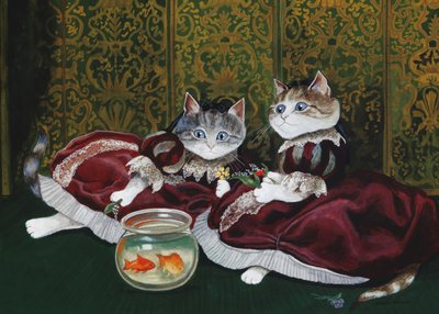 Illustration de Cats Galore! A Compendium of Cultured Cats (pub. 2015) - Susan Herbert