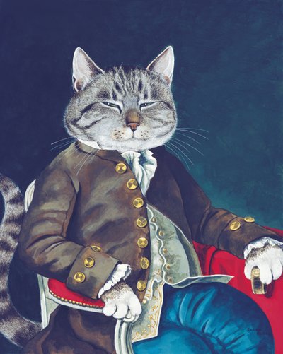 Illustration de Cats Galore! A Compendium of Cultured Cats (pub. 2015) - Susan Herbert