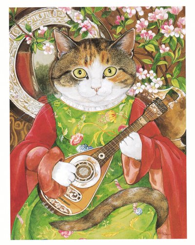 Illustration de Pre-Raphaelite Cats (pub. 1999) - Susan Herbert