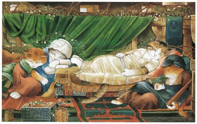 Illustration de Pre-Raphaelite Cats (pub. 1999) - Susan Herbert