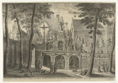 Estrade érigée à Anvers à l