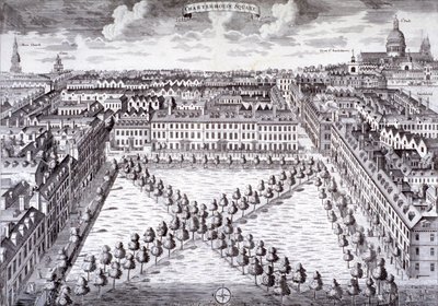 Vue aérienne de Charterhouse Square, Finsbury, Londres - Sutton Nicholls