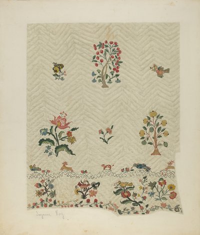 Couvre-lit, vers 1941 - Suzanne Roy