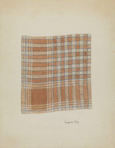Serviette tissée, vers 1937 - Suzanne Roy