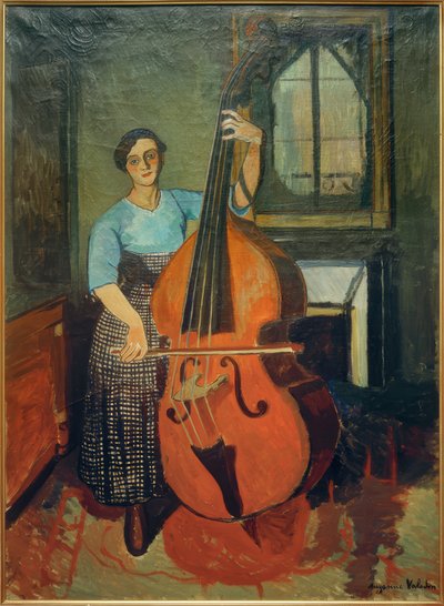 Femme avec contrebasse - Marie Clementine (Suzanne) Valadon