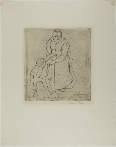 Grand-mère et enfant - Suzanne Valadon