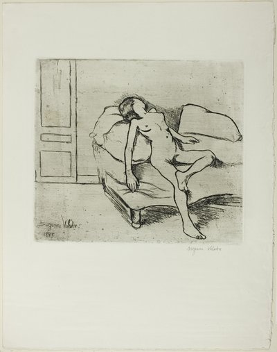 Louise nue sur un canapé - Suzanne Valadon