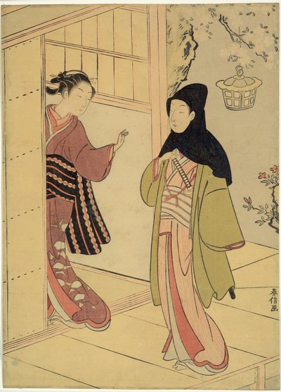 Une Visite du Soir (Une Parodie de Junidan Soshi) - Suzuki Harunobu