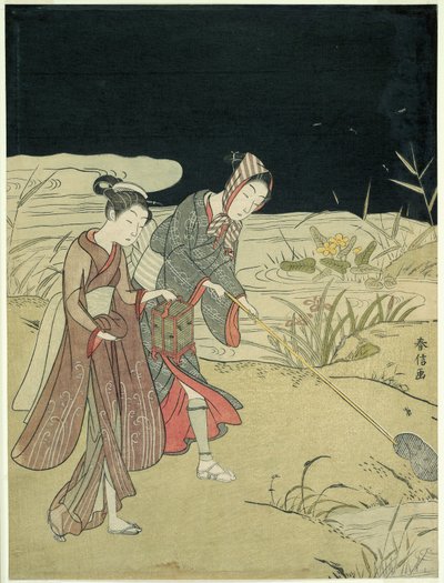 Attraper des lucioles - Suzuki Harunobu
